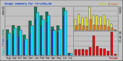 Usage summary for re-scha.de